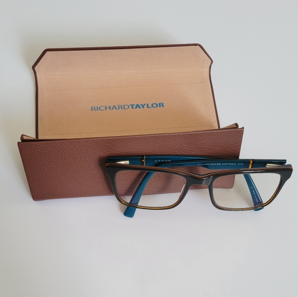 RICHARD TAYLOR Unisex Eyeglasses 53-18-140 W/ Original Case